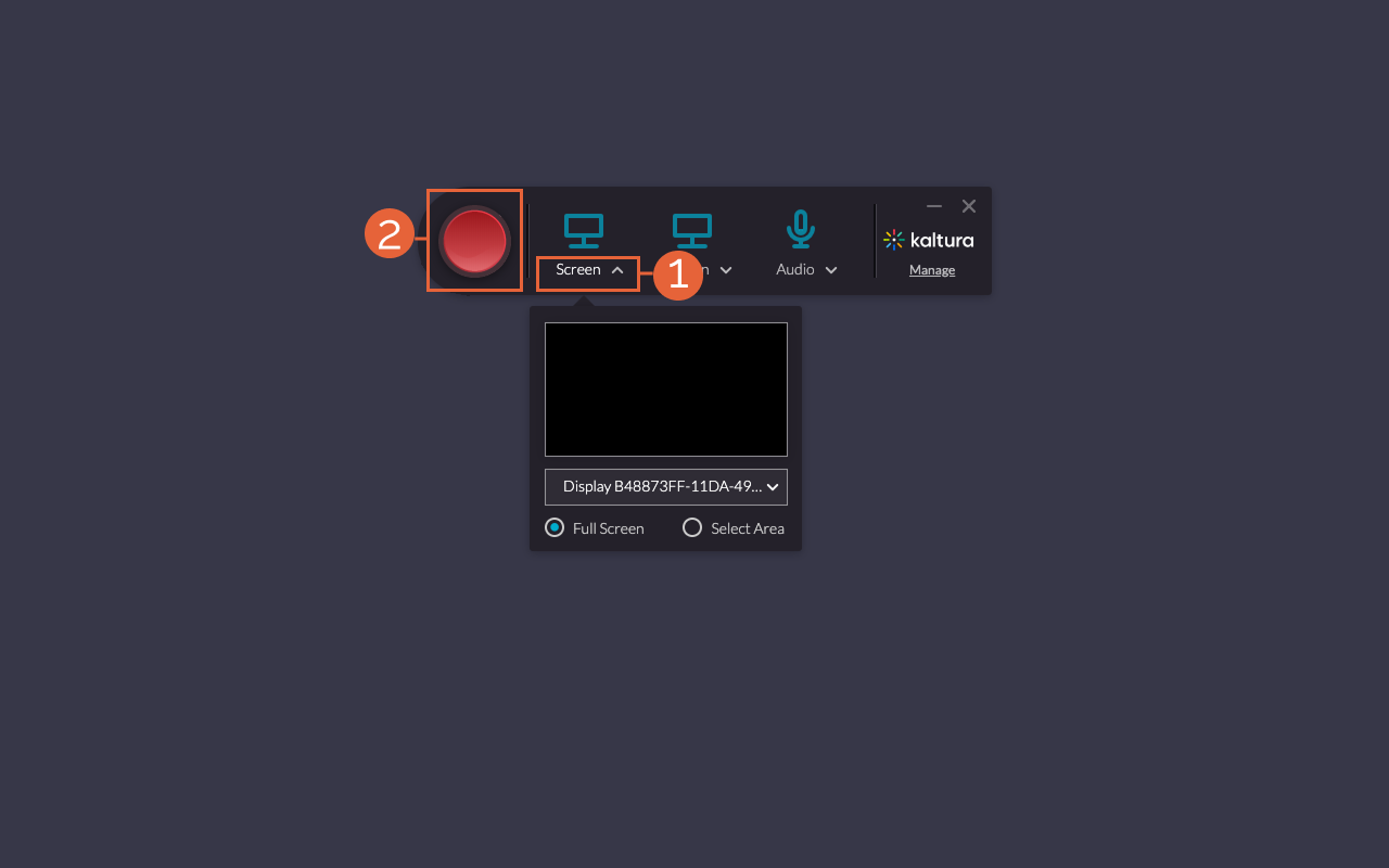 Kaltura application