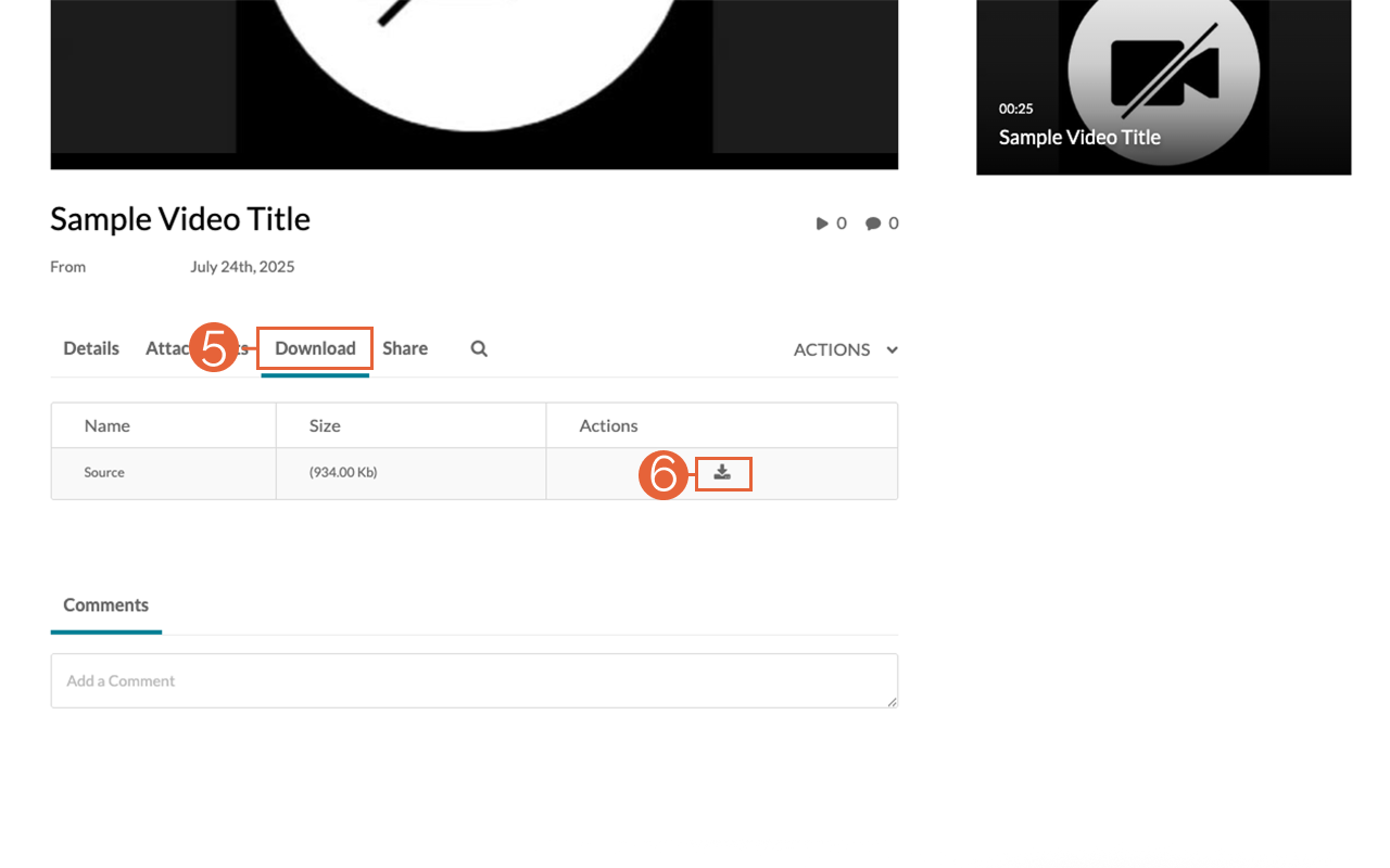 Video Download Page