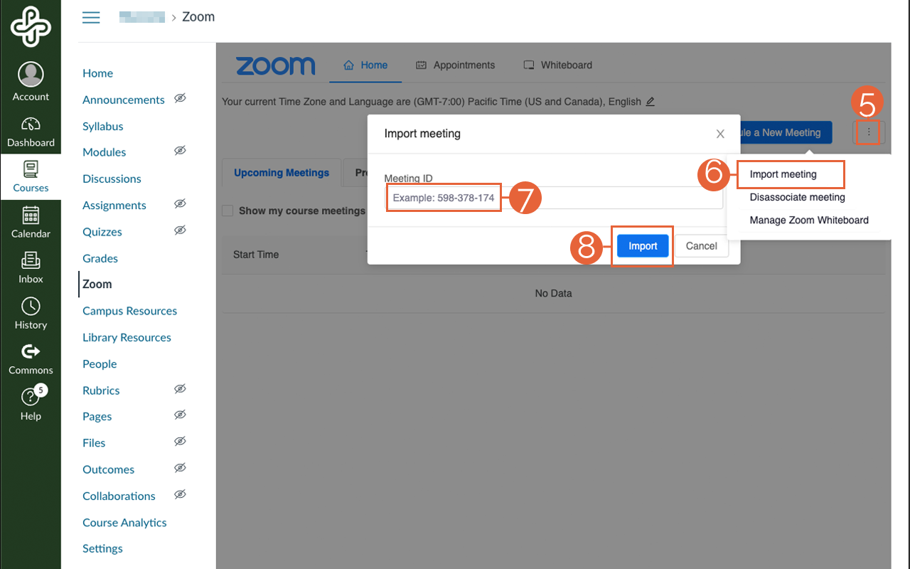 Zoom Import Window within Canvas