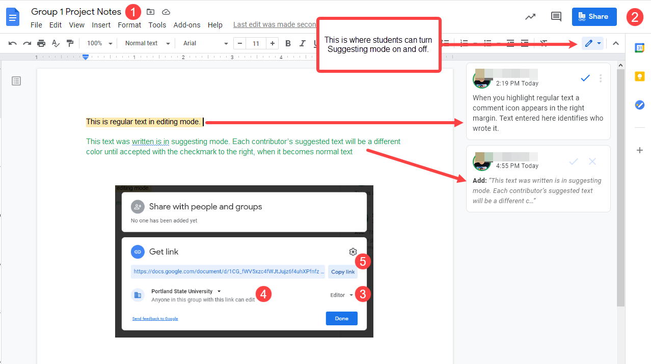 Google Docs: Sharing and Collaborating