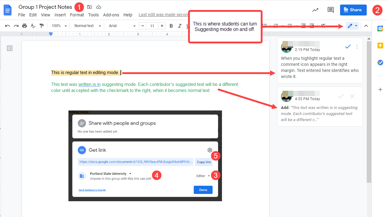 Use Google Docs For Student Collaboration OAI Portland State